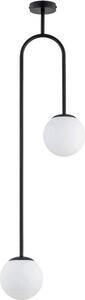 Lampada a sospensione VECTOR nera 2xE14x10W in metallo, dimensioni: 108x15x33 cm, IP20, Alfa