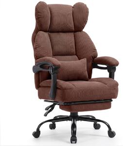 Sedia da gaming GTPLAYER, sedia da ufficio ergonomica con poggiapiedi e supporto lombare, poltrona direzionale ad alto schienale per persone alte, sedia da computer ampia e regolabile in altezza