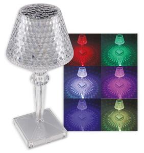 Lampada da tavolo ricaricabile a LED "Foco Guapa" Li-batteria, RGB, ØxH 11x26cm