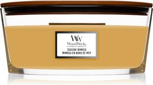 Woodwick Seaside Mimosa candela profumata con stoppino in legno (hearthwick) 453,6 g