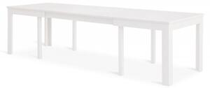MOBILI 2G - Tavolo moderno bianco frassino 180x90x76 allungabile