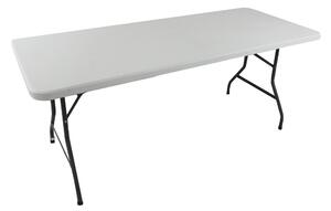 CATE - tavolo catering pieghevole salvaspazio in metallo e abs 180x75