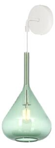 Applique moderna top light kona 1177 bi a ve e27 led vetro verde - Top Light