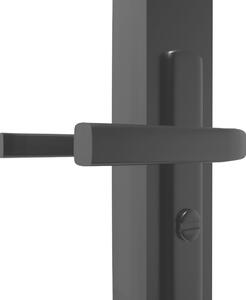 Porta da Interno ESG Vetro e Alluminio 102,5x201,5 cm Nera