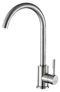 Rubinetto da cucina in acciaio inossidabile estraibile, per acqua calda e fredda