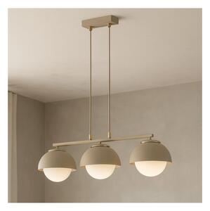 Brilagi - Lampadario a sospensione con cavo COSMO 3xE27/60W/230V beige/oro