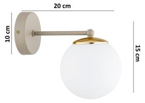 Brilagi - Lampada da parete MILO ECRU 1xE27/60W/230V beige/oro