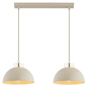 Brilagi - Lampadario sospeso con cavo MOON 2xE27/60W/230V beige/oro