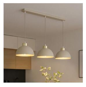 Brilagi - Lampadario a sospensione con cavo MOON 3xE27/60W/230V beige/oro