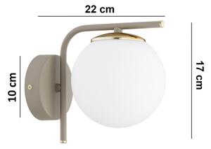 Brilagi - Lampada da parete MILO ECRU 1xE27/60W/230V beige/oro