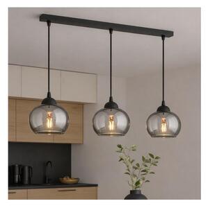 Brilagi - Lampadario a sospensione con cavo DIOR 3xE27/60W/230V nero/grigio fumé