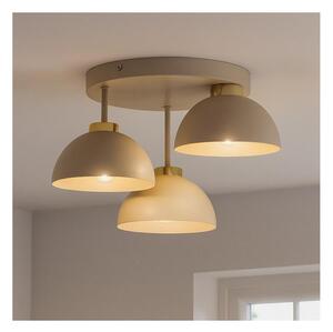 Brilagi - Lampadario da soffitto a plafone MOON 3xE27/60W/230V beige/oro