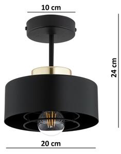 Brilagi - Lampadario a plafone SPRING 1xE27/60W/230V nero/oro