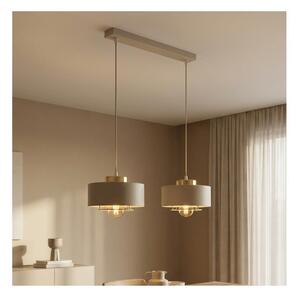 Brilagi - Lampadario a sospensione con cavo SPRING 2xE27/60W/230V beige/oro