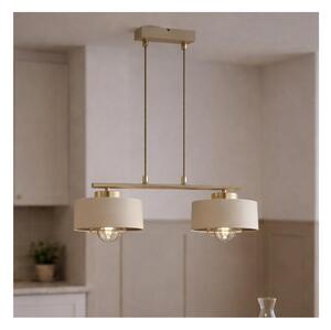 Brilagi - Lampadario sospeso con cavo SPRING 2xE27/60W/230V beige/oro