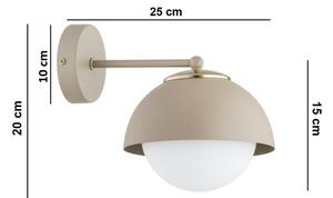 Brilagi - Lampada da parete COSMO 1xE27/60W/230V beige/oro