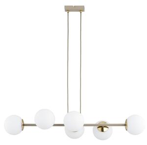 Brilagi - Lampadario sospeso con cavo MILO ECRU 6xE27/60W/230V beige/oro