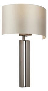 Endon 95449 - Applique da parete 1xE27/10W/230V beige/cromo opaco