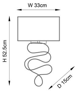 Endon 82070 - Lampada da parete 1xE27/10W/230V bianca/ottone
