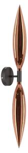 Lampada da parete NORDIC 2xG9/5W/230V nero/rame