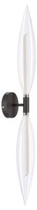 Lampada da parete NORDIC 2xG9/5W/230V nera/trasparente
