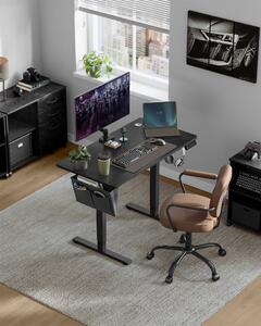 SONGMICS Scrivania elettrica regolabile in altezza 120cm 4 altezze nero