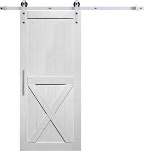 Home Deluxe - Porta scorrevole in legno SHIVA - legno di pino - 205 x 105 cm, incl. binario di scorrimento e rotelle I Porta in legno porta piana porta interna