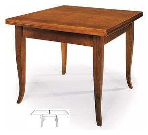 MOBILI 2G - TAVOLO IN LEGNO GAMBA SCIABOLA 100X100 FINITURA BASSANO