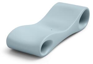 Lettino DA Piscina realizzato in resistente polietilene SLICE Dimensioni 210x75x52 cm-struttura ergonomica pu� essere immerso nell'acqua colore Zeffiro