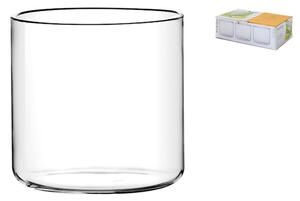 Confezione 6 bicchieri multiuso Fusion in vetro borosilicato trasparente cl 45
