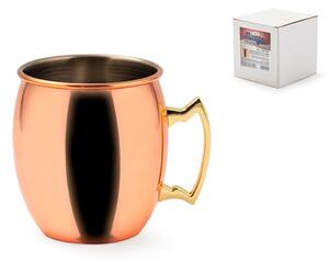 Tazza bombata Moscow Mule in acciaio inox placcato rame cl 50