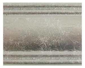 MOBILI2G - Specchiera in foglia argento sagomata misura : L.58 x H. 85 x P. 4