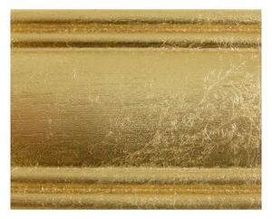 MOBILI 2G - Specchiera girevole ovale laccata avorio con particolari foglia oro Misure: L. 62 x H. 169 x P.37