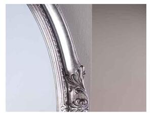 MOBILI 2G - Specchiera in foglia argento ovale- Misure: 72 x 92 x 5,5