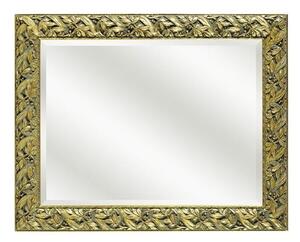 MOBILI2G - Specchiera in foglia oro rettangolare Misure: 78 x 98 x 4