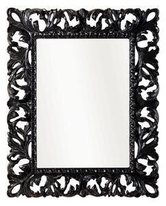 MOBILI 2G - Specchiera laccata nera lucida rettangolare Misure: 87 x 107 x 6