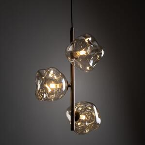 Brilagi - Lampadario sospeso a cavo VULCANO 3xG9/8W/230V bronzo/beige fumé