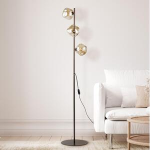 Brilagi - Lampada da terra VULCANO 3xG9/8W/230V bronzo/beige fumato