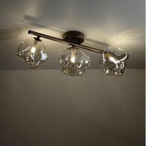 Brilagi - Plafoniera a montaggio superficiale VULCANO 3xG9/8W/230V bronzo/fumé beige