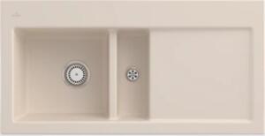 Lavello da cucina Villeroy&Boch, lavello da cucina Subway 60 Ivory 1000x510mm, larghezza base 60cm