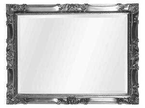 MOBILI2G - Specchiera foglia argento rettangolare- Misure: l.42 x h.52 x p.5