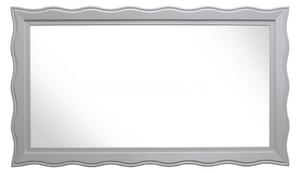 MOBILI2G - Specchiera laccata bianco lucido rettangolare- Misure: 91 x 158 x p.4,5