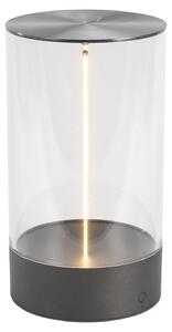 Lampada da tavolo/lanterna Konstsmide Edison M 7848-370 | grigio scuro | Interno/Esterno | Senza fili | 0,7 W, 5–55 lm, 2700K | 12 x 13 x 23 cm