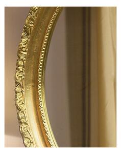 MOBILI2G - Specchiera in foglia oro ovale- Misure: l.54 x h.64 x p.6