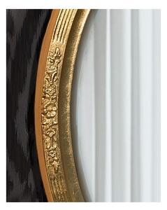 MOBILI2G - Specchiera in foglia oro ovale- Misure: l.60 x h.80 x p.5