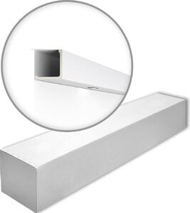 NMC L1-box ARSTYL Noel Marquet 1 cartone con 8 strisce decorative Striscia di copertura Striscia decorativa stile moderno colore bianco | 16 m