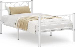Struttura letto singolo VASAGLE Struttura letto in metallo, adatta per materasso 90 x 190 cm, per adulti e bambini, non è necessaria la molla