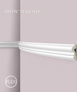 Rivestimento NMC Z1360 Flex ARSTYL Noel Marquet Rivestimento decorativo flessibile Rivestimento decorativo classico colore bianco 2 m