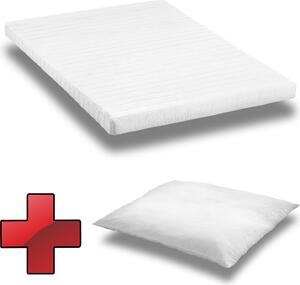 Materasso in schiuma comfort K10 Materasso 140x200 cm + cuscino in microfibra CloudComfort Basic 80x80 cm