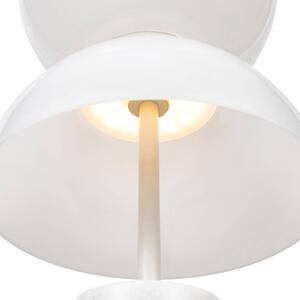 Maytoni Lampada da tavolo LED Kyoto, bianco, altezza 46 cm, marmo